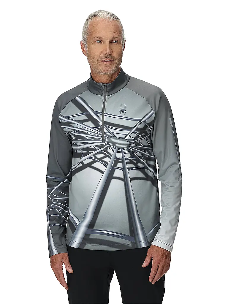SPYDER | Sous-pull zippé Legacy pour homme | Gris