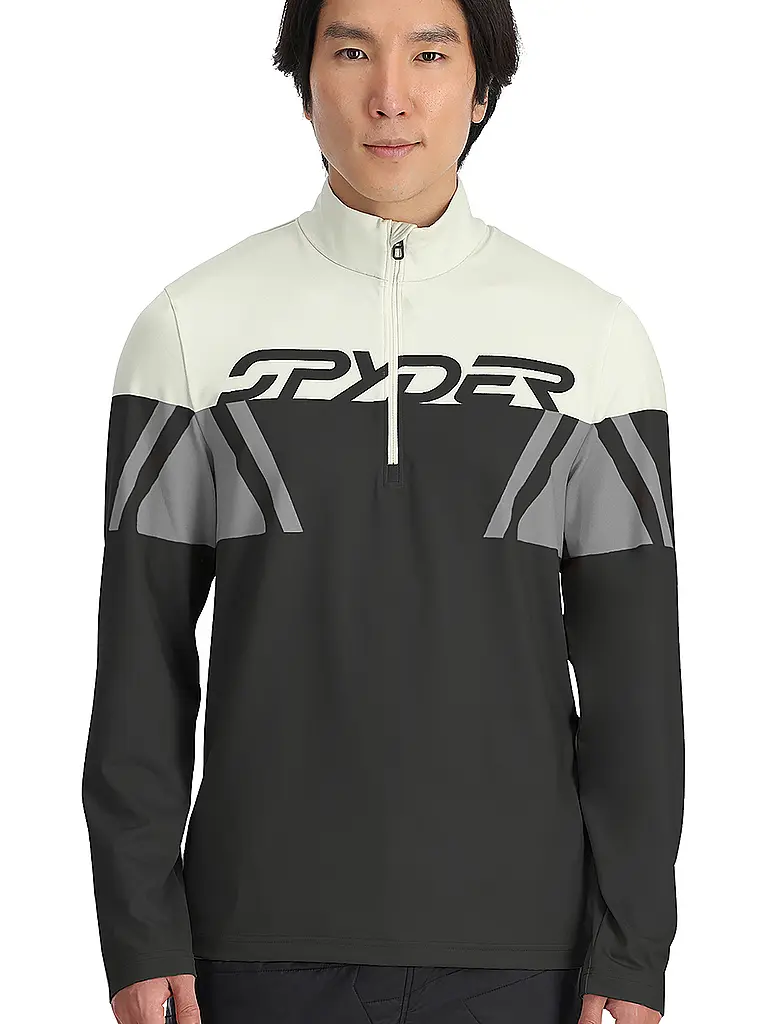 SPYDER | Sous-pull zippé Paramount pour homme | Noir