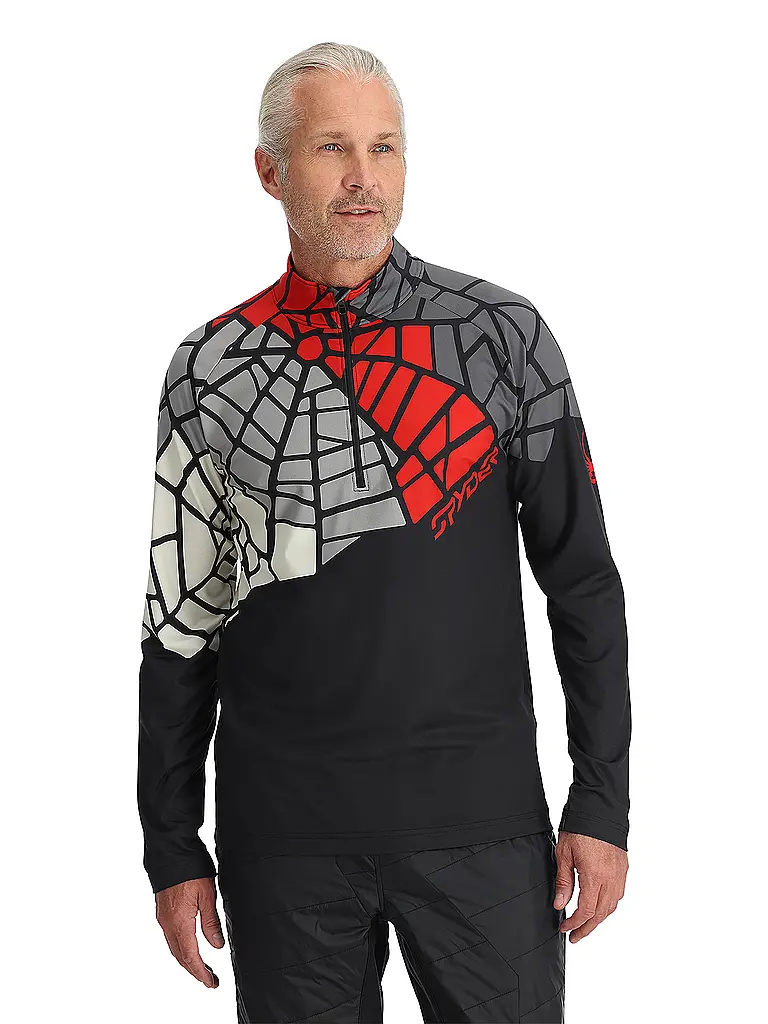 SPYDER | Sous-pull zippé Vital pour homme | Noir