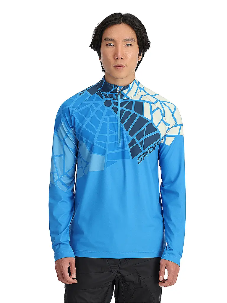 SPYDER | Sous-pull zippé Vital pour homme | Bleu
