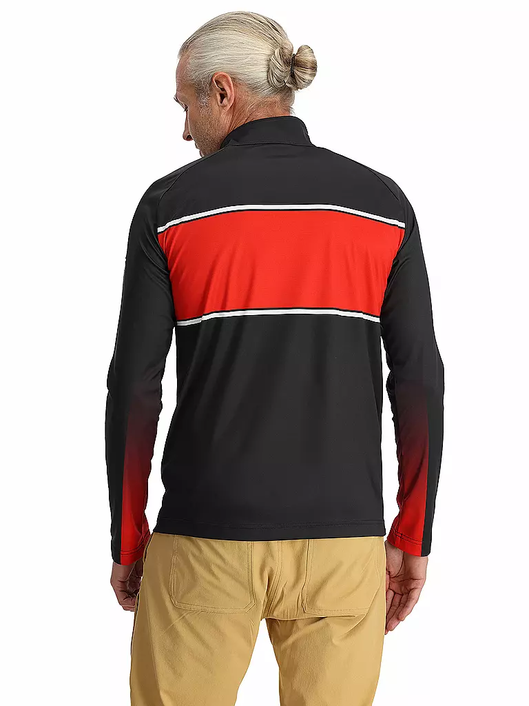 SPYDER | Zipshirt de sous-vêtement Paramount pour homme | Rouge