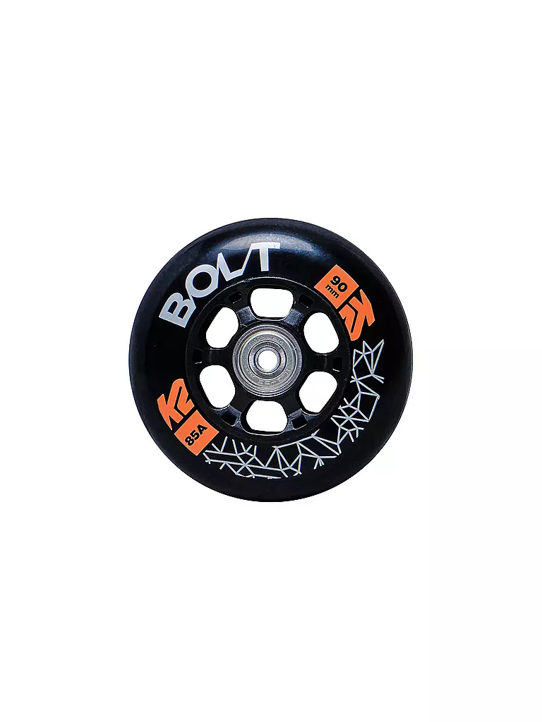 STUF | Roues de roller en ligne Bolt Speed 90mm 85A - Pack de 4 roues | Argent