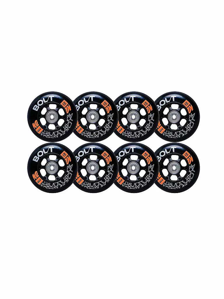 STUF | Roues de roller en ligne Bolt Speed 90mm 85A - Pack de 4 roues | Argent