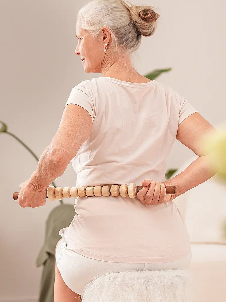 STYLEHOLZ | Bâton de fascia Woodstick FLEX | Marron clair