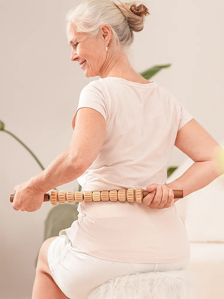 STYLEHOLZ | Bâton de fascia Woodstick PRO | Marron clair