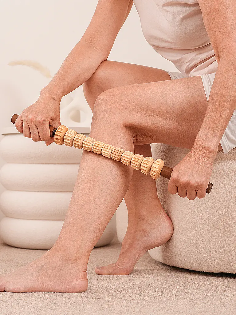 STYLEHOLZ | Bâton de fascia Woodstick PRO | Marron clair