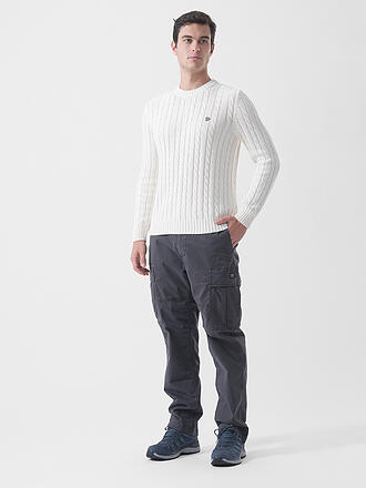SUPERDRY | Pull ras du cou en maille torsadée de coton pour homme
