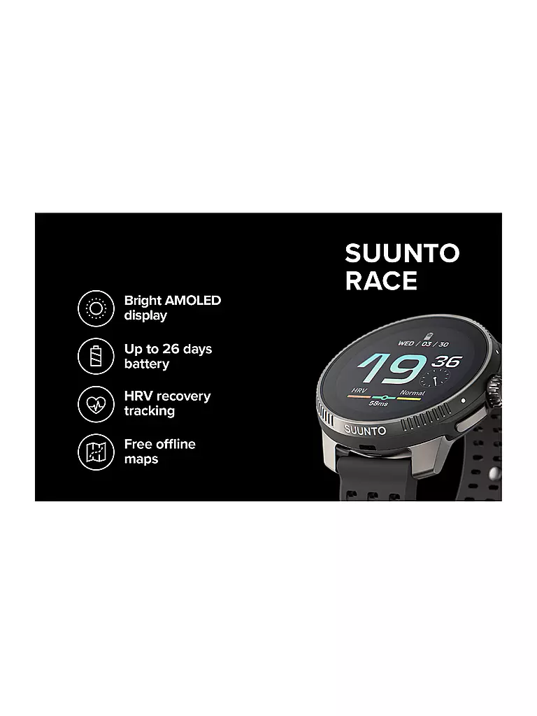 SUUNTO | Montre GPS multisport Suunto Race S Titanium Graphite |