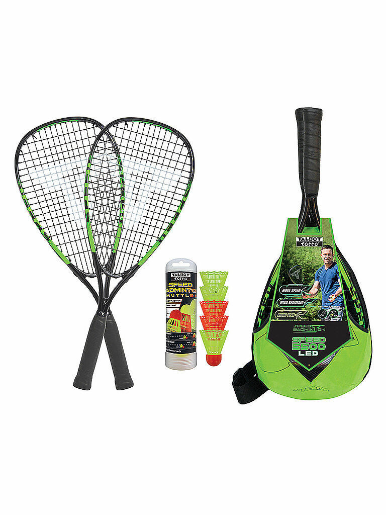 Set de speed badminton Speed 5500 LED noir