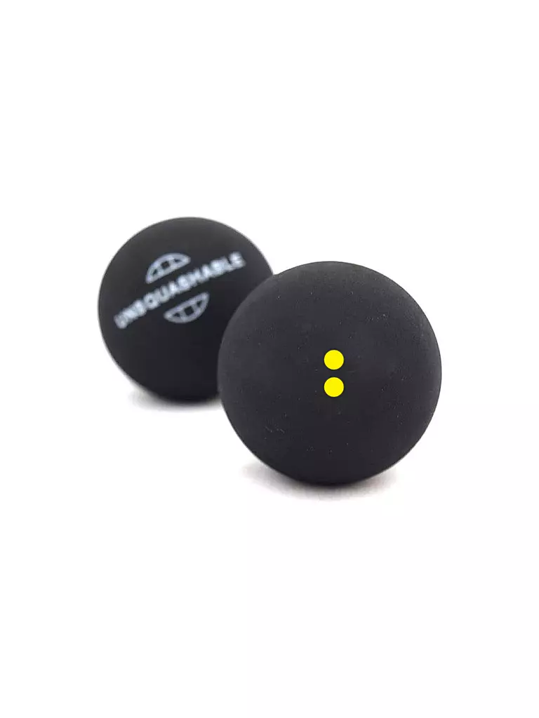 TALBOT TORRO | Balles de squash, blister de 2, double point jaune / Extraslow | Noir