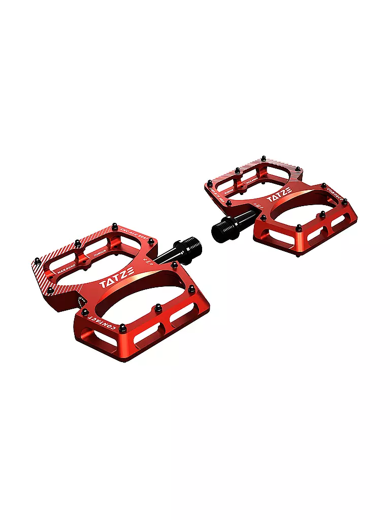 TATZE | Flatpedale Contact CNC Junior | Rouge