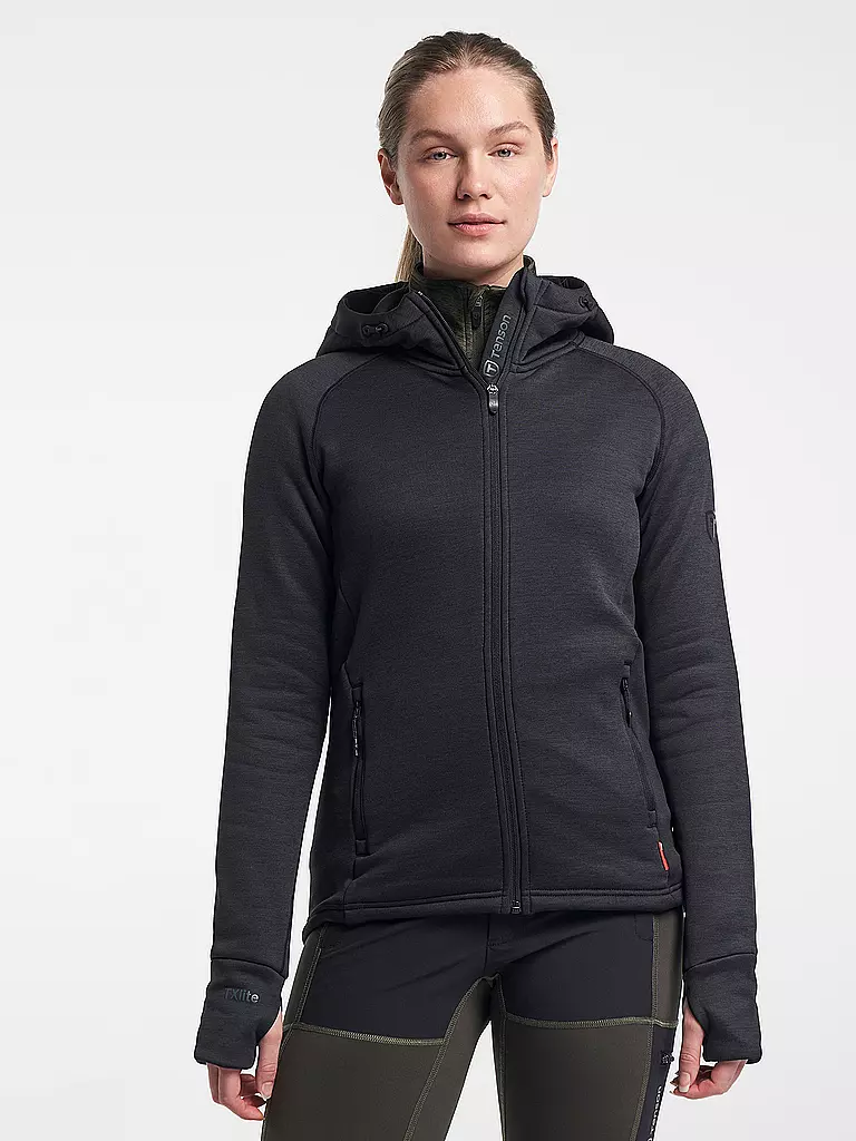 TENSON | Damen Unterziehjacke Txlite Midlayer Hoodie Zip | Noir