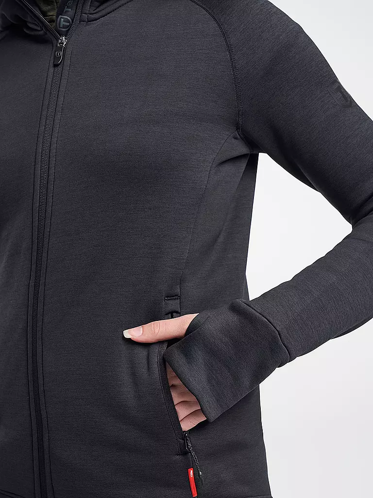 TENSON | Damen Unterziehjacke Txlite Midlayer Hoodie Zip | Noir