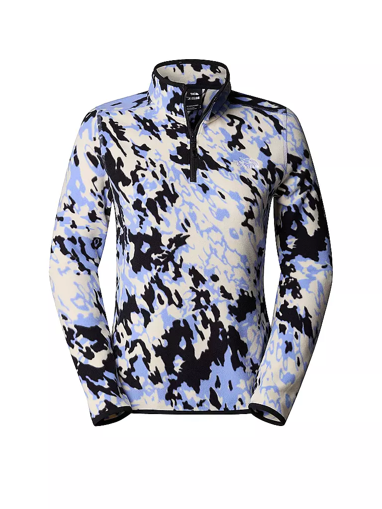 THE NORTH FACE | Zipshirt Femme en Polaire Glacier Imprimé | Bleu clair