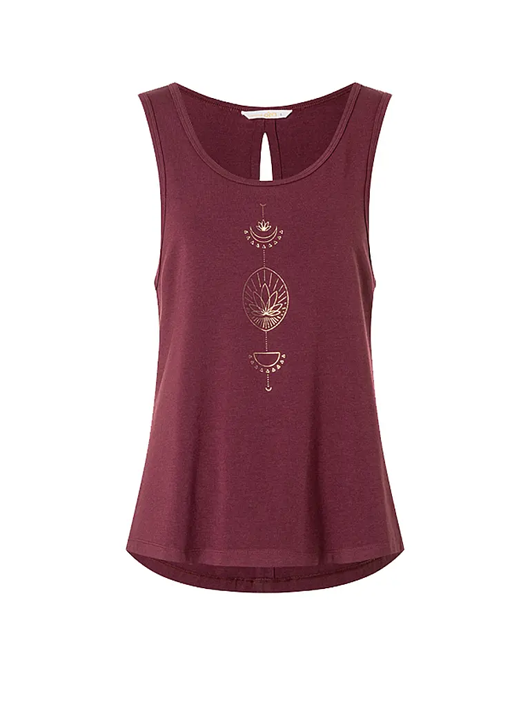 THE SPIRIT OF OM | Débardeur de yoga Vahita pour femmes | Rouge foncé