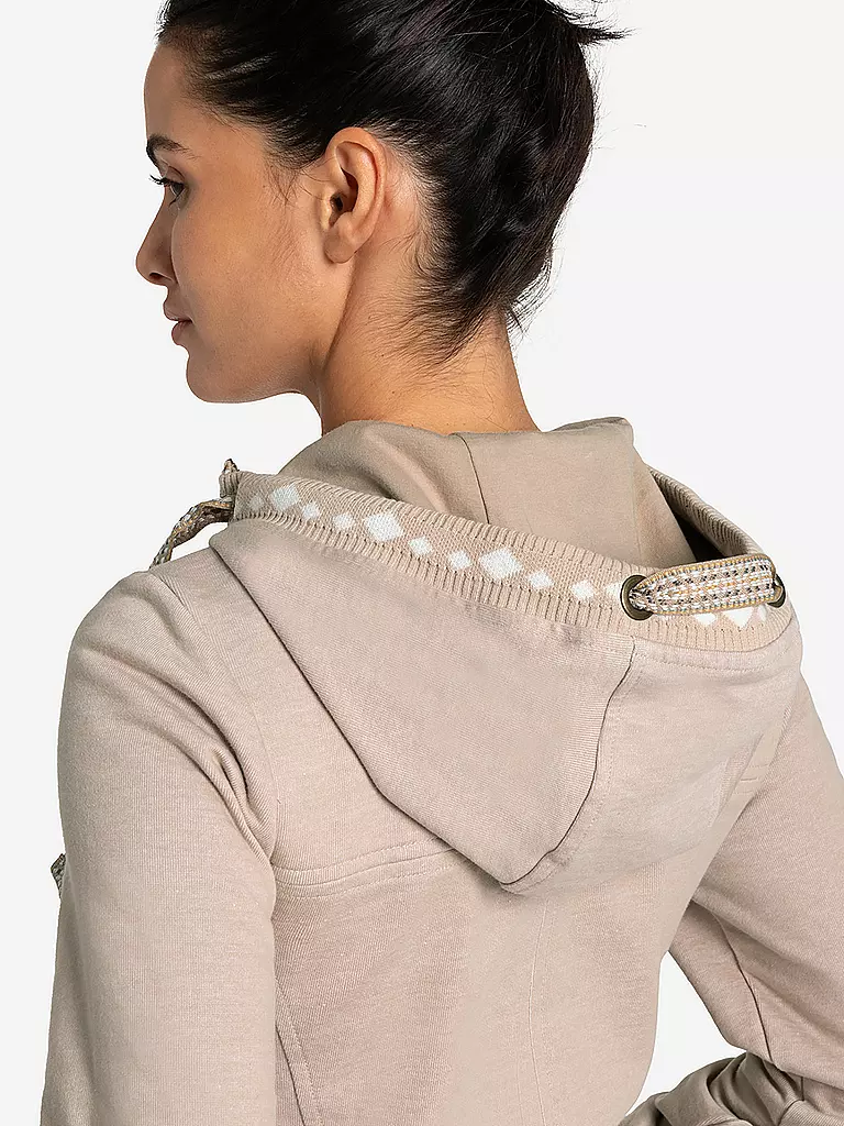 THE SPIRIT OF OM | Damen Yoga Sweatjacke | Camel