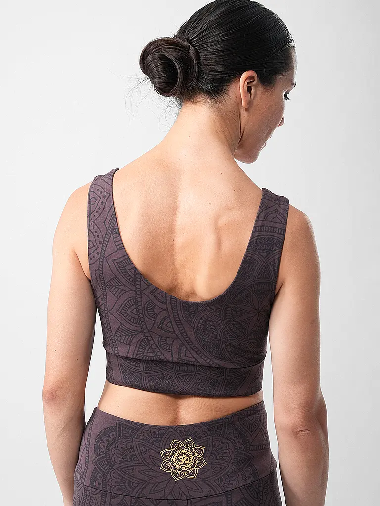 THE SPIRIT OF OM | Soutien-gorge de sport pour femmes Hatha Guna | Marron
