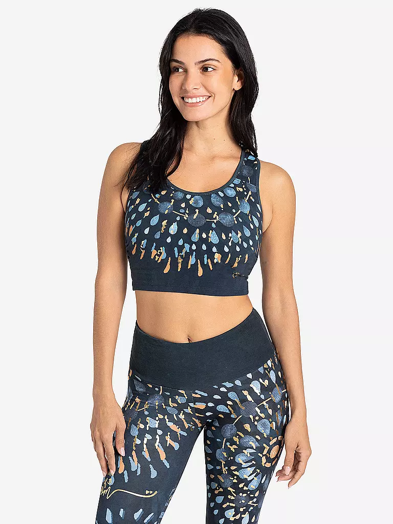 THE SPIRIT OF OM | Soutien-gorge de yoga Magic pour femmes | Bleu foncé
