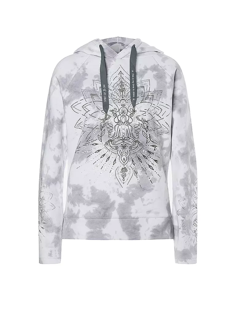 THE SPIRIT OF OM | Sweat à capuche de yoga Bouddha pour femmes | Blanc