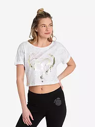 THE SPIRIT OF OM | T-shirt de yoga court pour femmes OM Time | Blanc