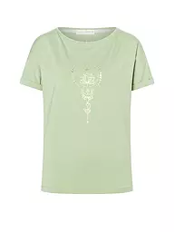 THE SPIRIT OF OM | T-shirt de yoga pour femmes Eka Padma | Vert clair