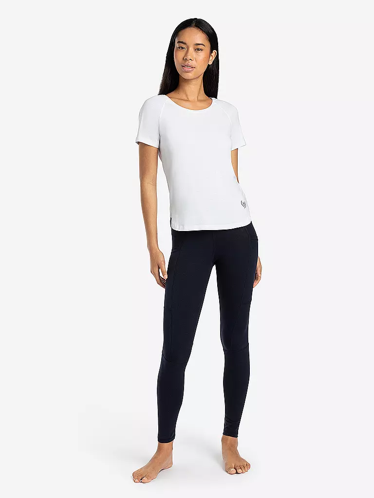 THE SPIRIT OF OM | T-shirt de yoga raglan OM cœur pour femmes | Blanc