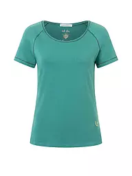 THE SPIRIT OF OM | T-shirt de yoga raglan pour femmes OM cœur | Olive