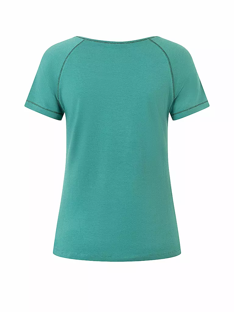 THE SPIRIT OF OM | T-shirt de yoga raglan pour femmes OM cœur | Olive