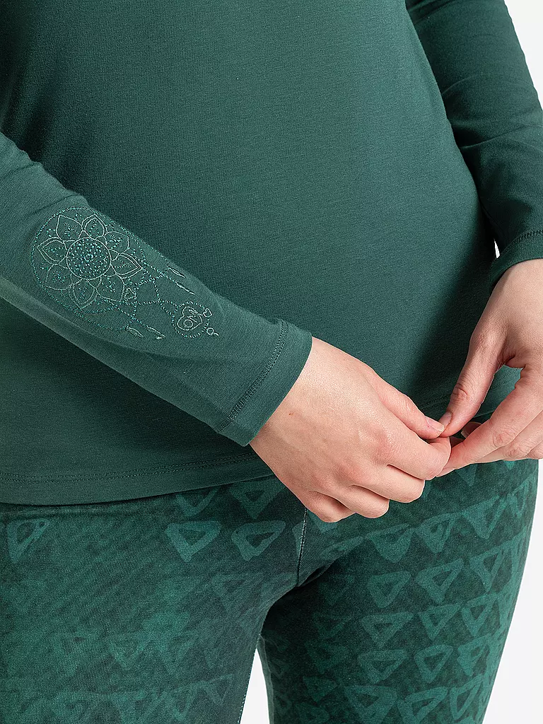 THE SPIRIT OF OM | Yogashirt Chakra-Flower Bambus pour femmes | 