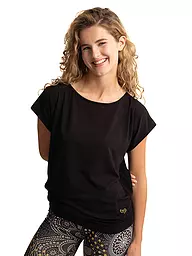THE SPIRIT OF OM | Yogashirt Jangama pour femmes | Noir