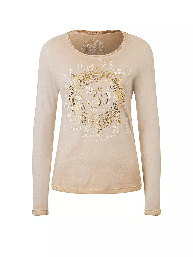 THE SPIRIT OF OM | Yogashirt OM Mandala pour femmes | Crème
