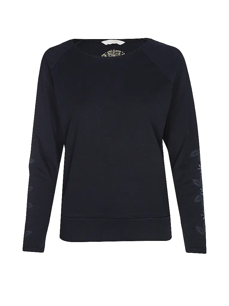 THE SPIRIT OF OM | Yogashirt Priya pour femmes | Bleu foncé