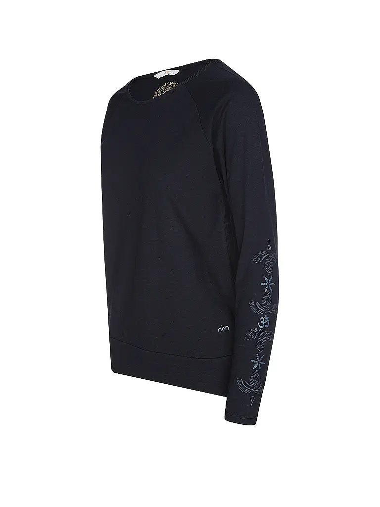 THE SPIRIT OF OM | Yogashirt Priya pour femmes | Bleu foncé