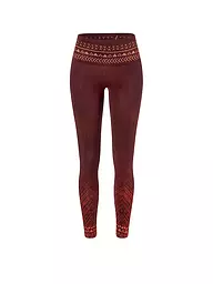 THE SPIRIT OF OM | Yogatight Shakti pour femmes | Rouge foncé