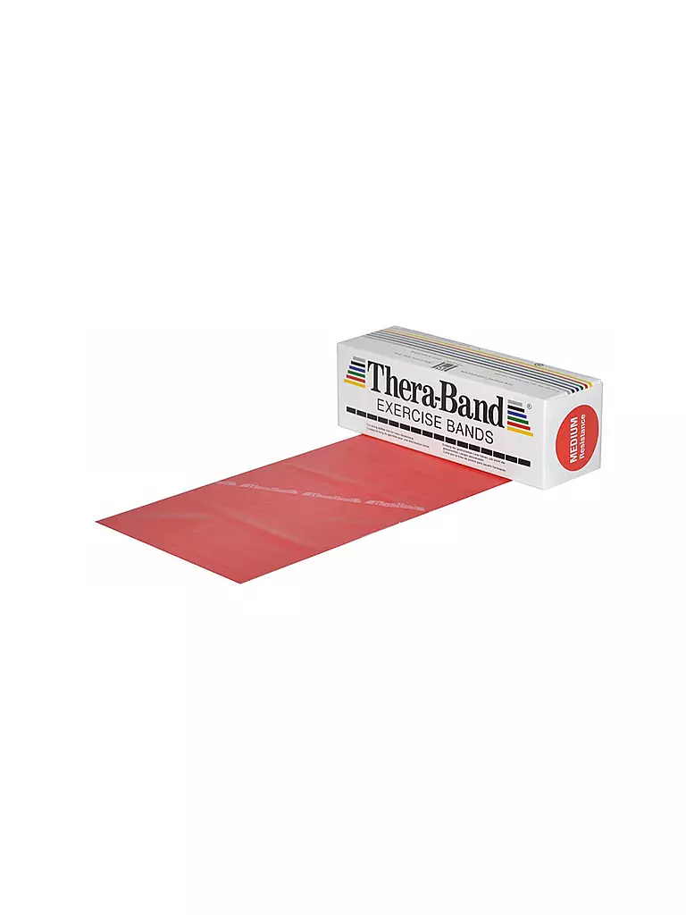 THERA-BAND | Thera-Band 5,5 m, résistance moyenne | Rouge