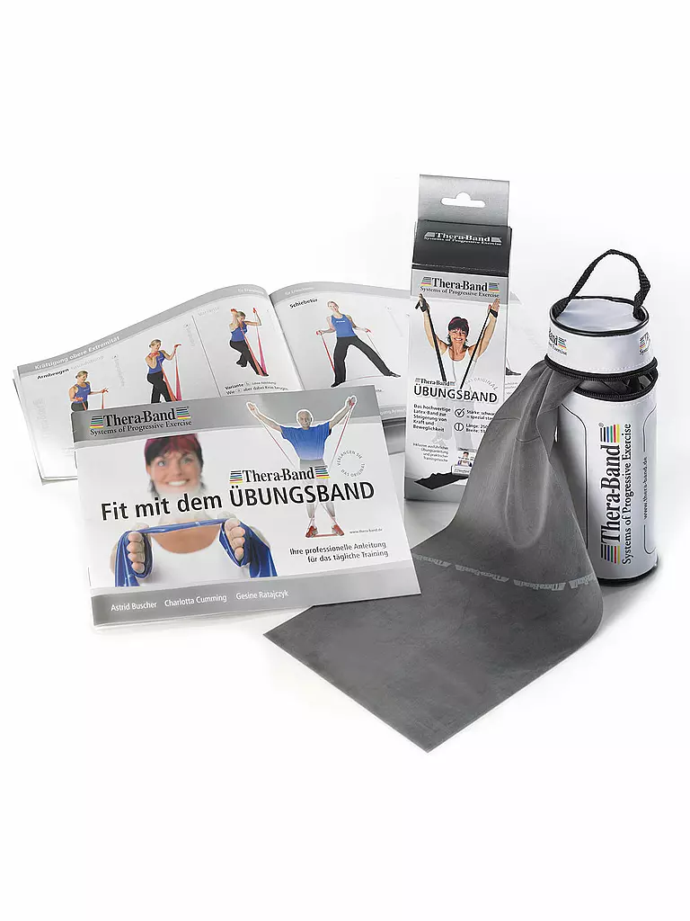 THERA-BAND | Thera-Band avec Zipbox 2,5 m spécial fort | Noir