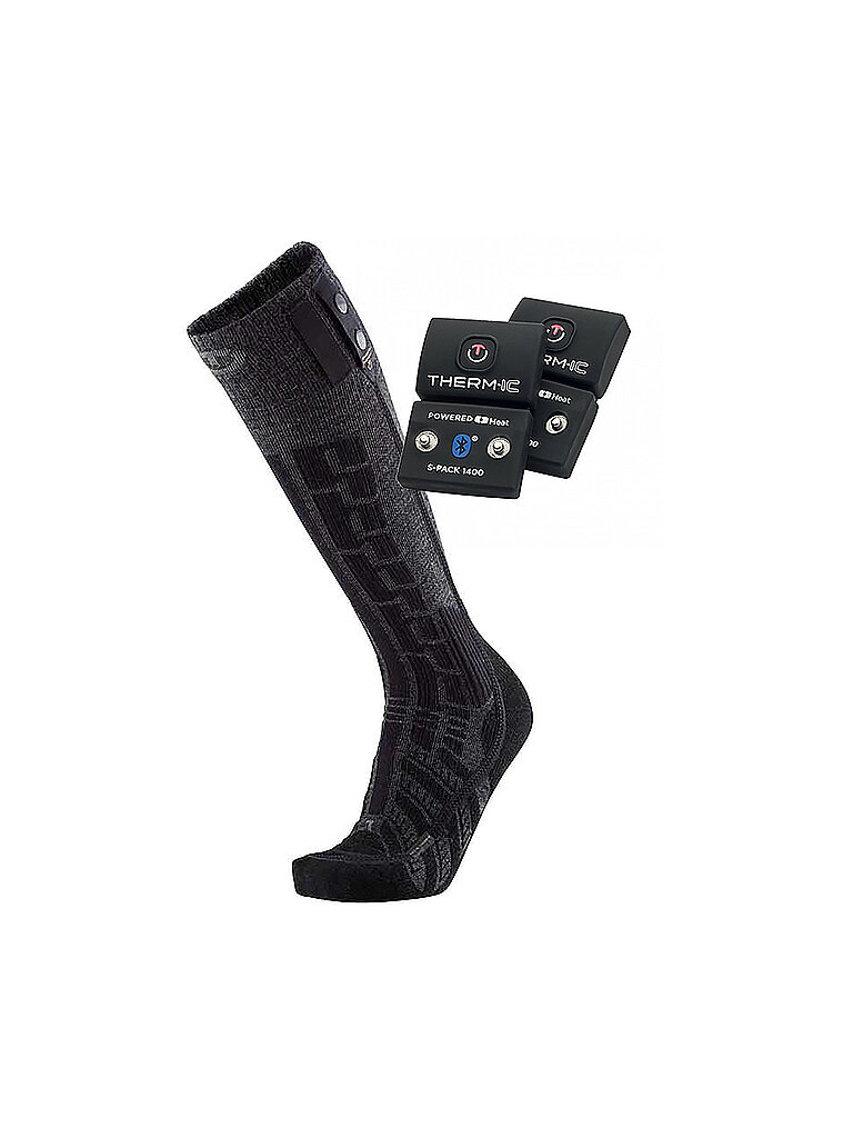 Chaussettes de ski chauffantes Ultra Warm Comfort S.E.T + S-PACK 1400B noir 42-44