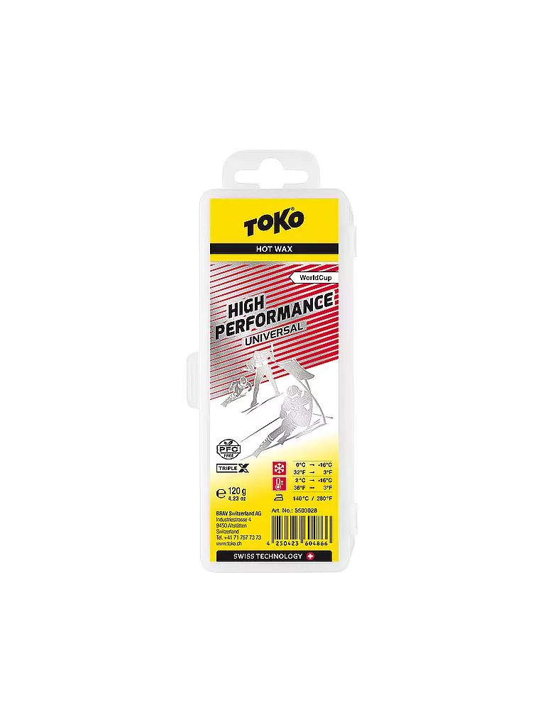 TOKO | Skiwachs High Performance Hot Wax universel 120g | Aucune couleur
