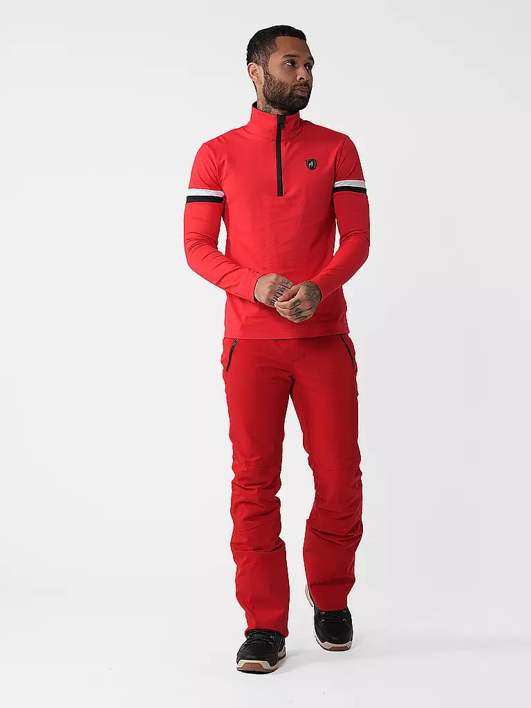 TONI SAILER | Herren Unterzieh Zipshirt Tomson | Rouge