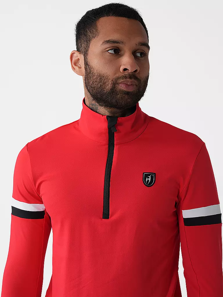 TONI SAILER | Herren Unterzieh Zipshirt Tomson | Rouge
