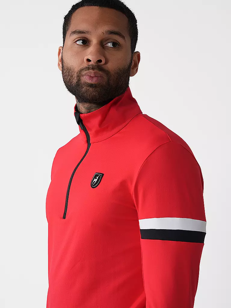 TONI SAILER | Herren Unterzieh Zipshirt Tomson | Rouge