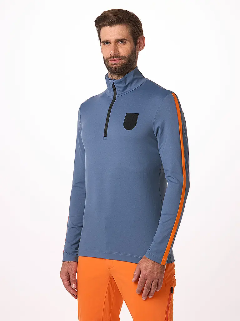 TONI SAILER | Sous-pull zippé Giorgio pour homme | Bleu