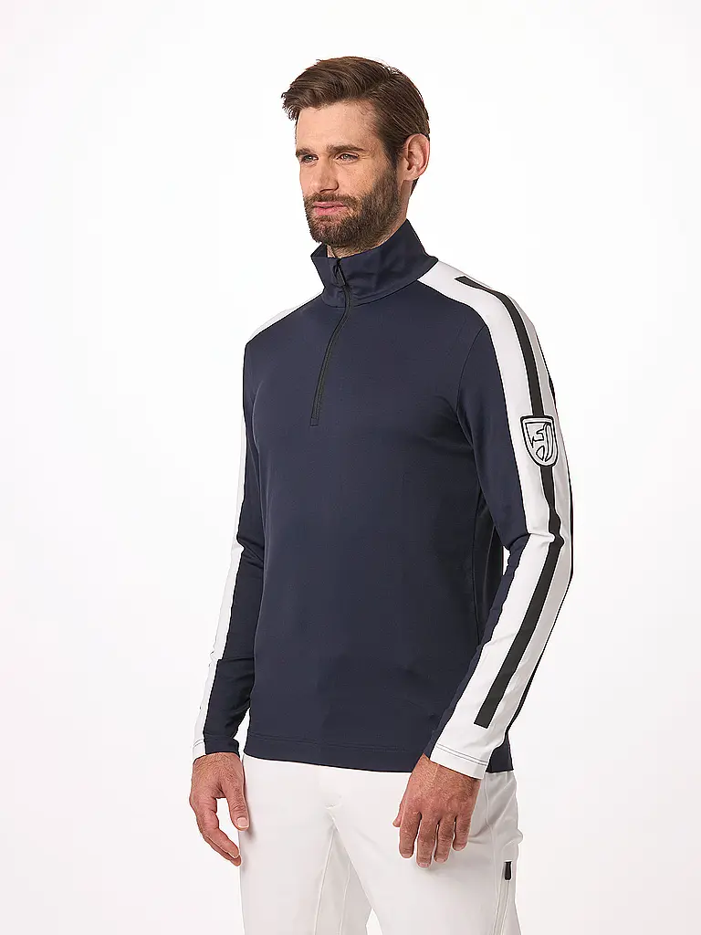 TONI SAILER | Sous-pull zippé pour homme Jordy | Bleu foncé