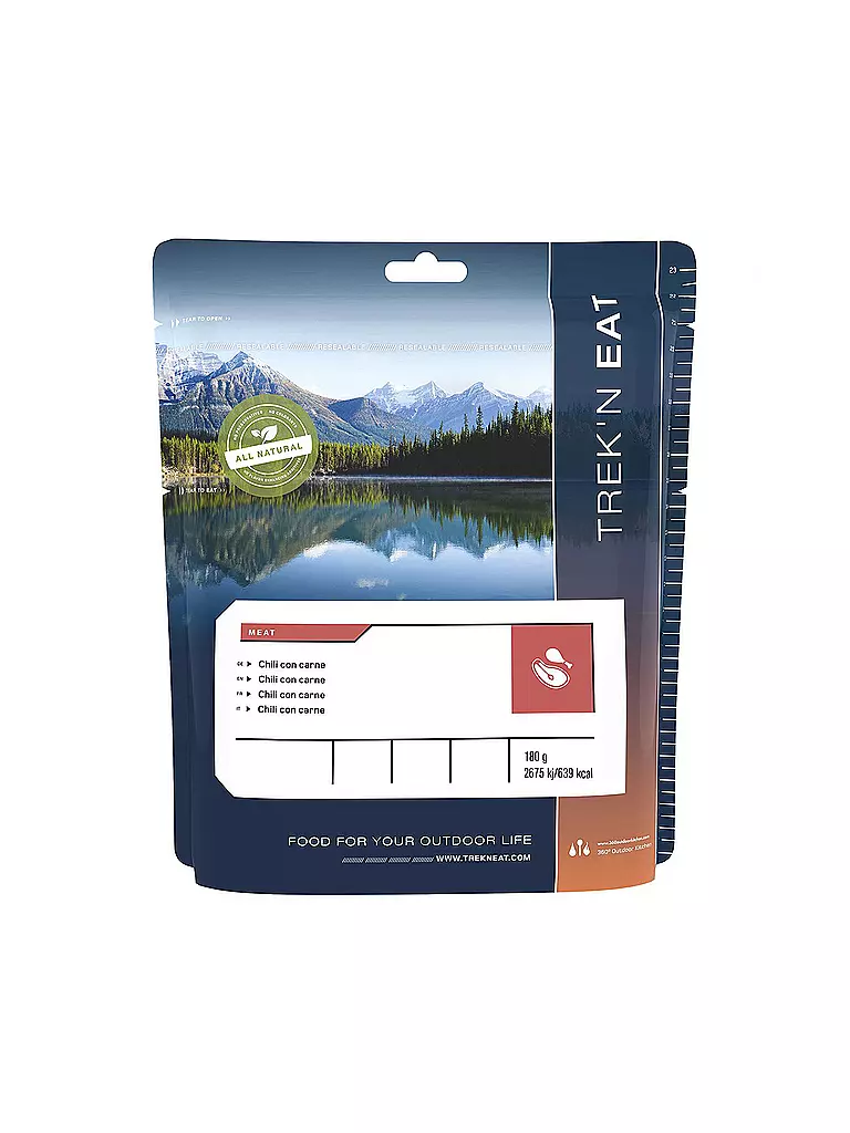 TREKN EAT | Outdoorfood Chili con Carne | Aucune couleur