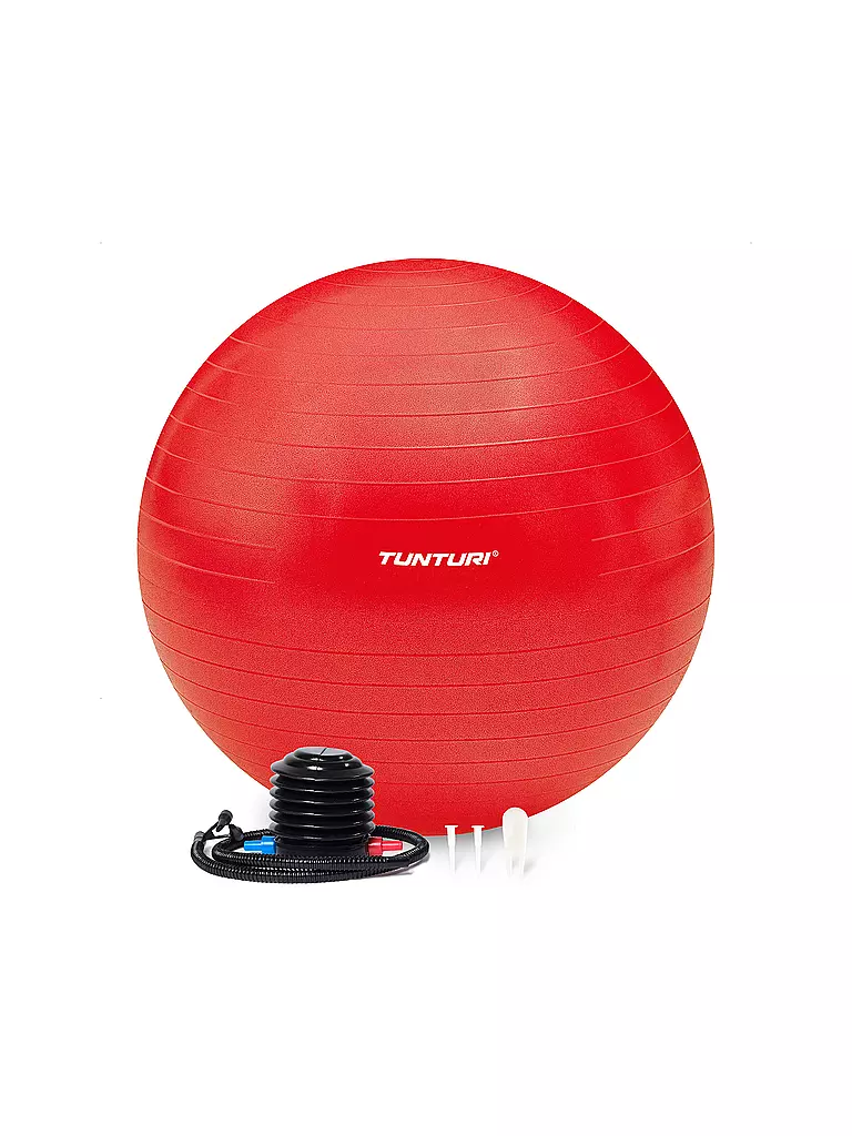 TUNTURI | Ballon de gymnastique anti-éclatement 55 cm | Rouge