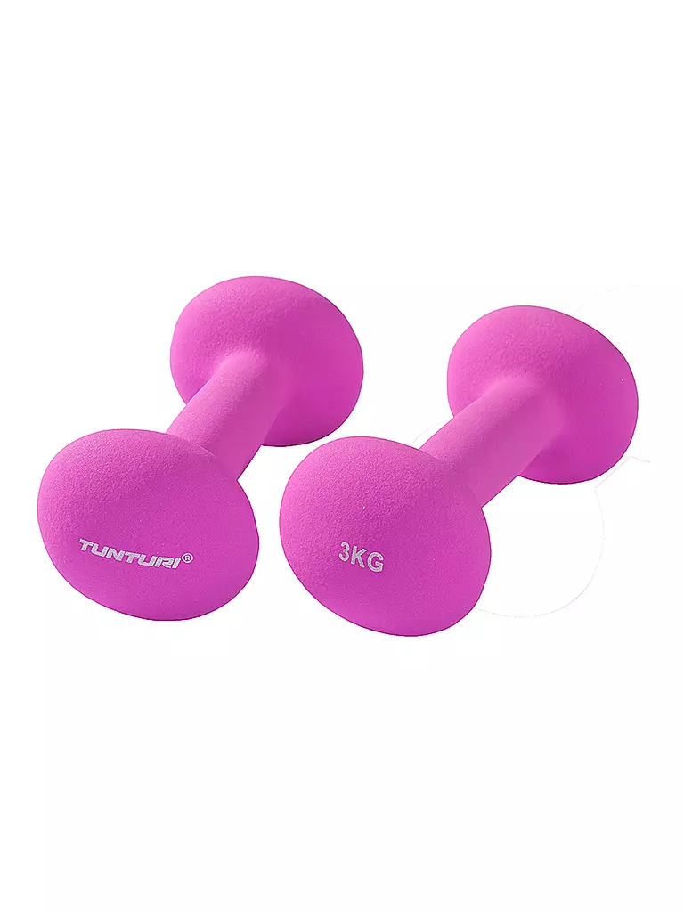 TUNTURI | Set d'haltères courts 3 kg | Lilas