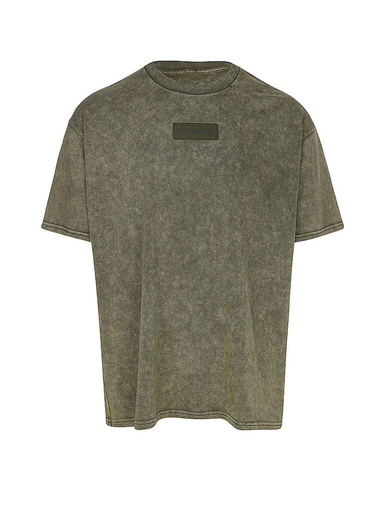 T-shirt UA Project Rock Heavyweight olive M