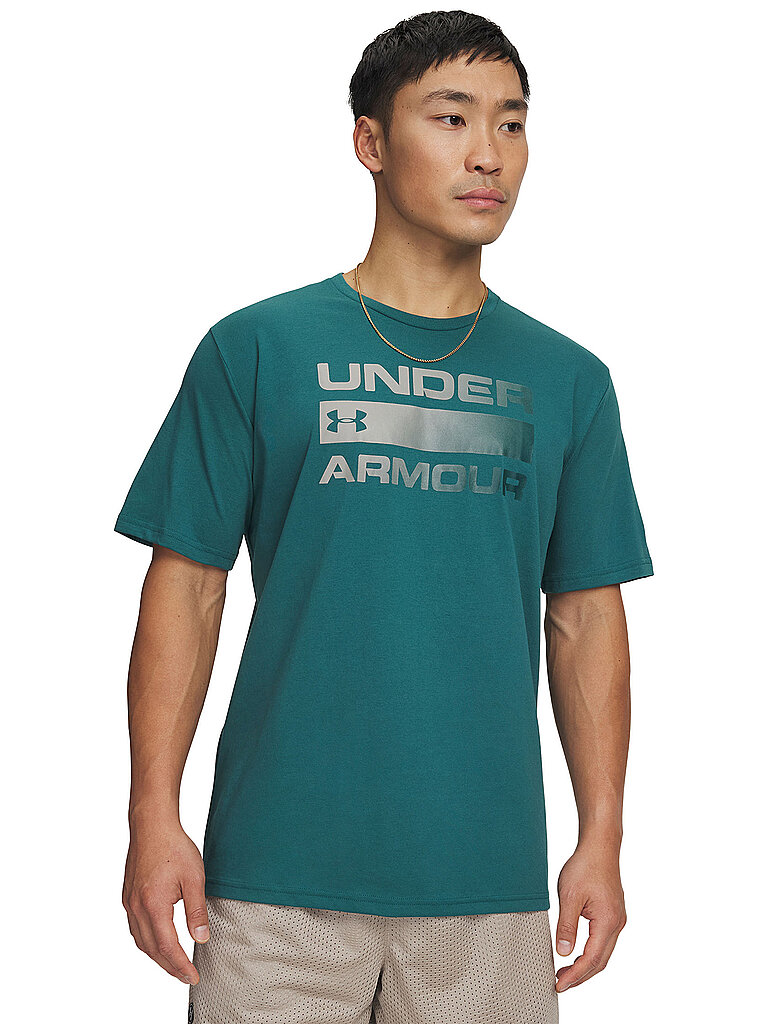 T-shirt UA Team Issue vert foncé M