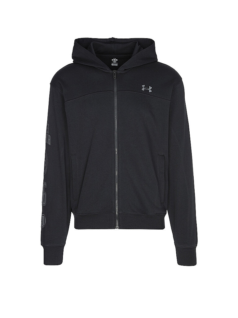 Veste à capuche UA Rival Graphic FZ noir L