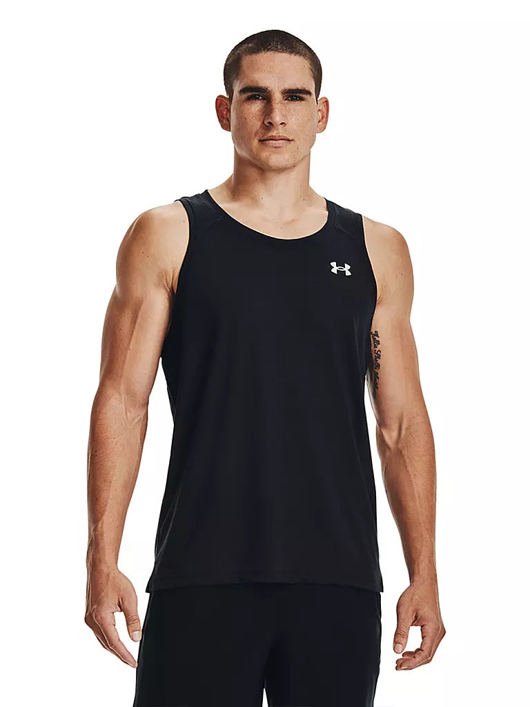 UNDER ARMOUR | Débardeur de fitness Streaker pour homme | Noir